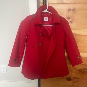 Red Girls Pea Coat